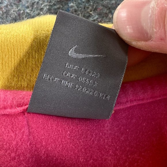 Nike Women's Pink and Yellow Polo Tour Performance Dri Fit Shirt Size M - Picture 4 of 10